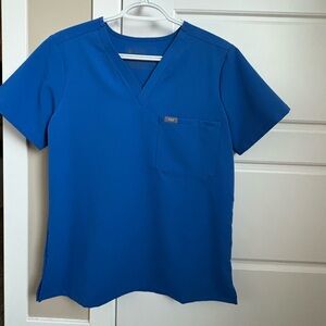 Figs Royal Blue Scrub Set